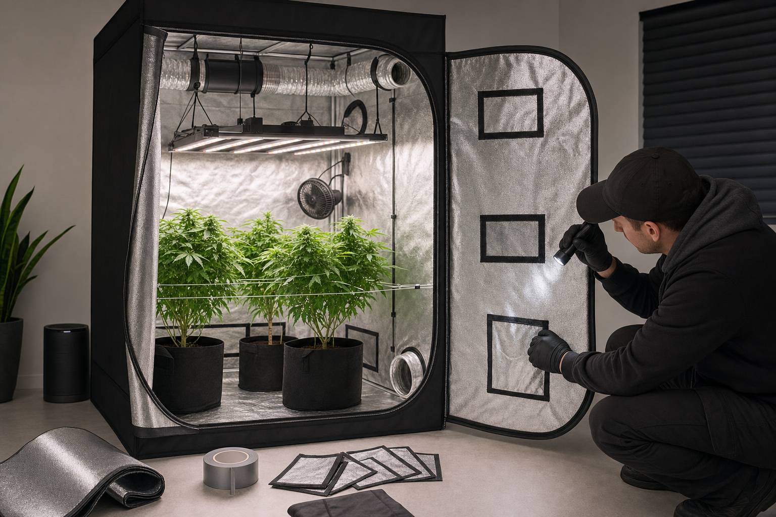 Fugas en armarios de cultivo: cómo detectarlas y repararlas Fugas en armarios de cultivo: cómo detectarlas y repararlas